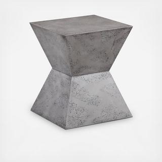 Everly Concrete Square Stool