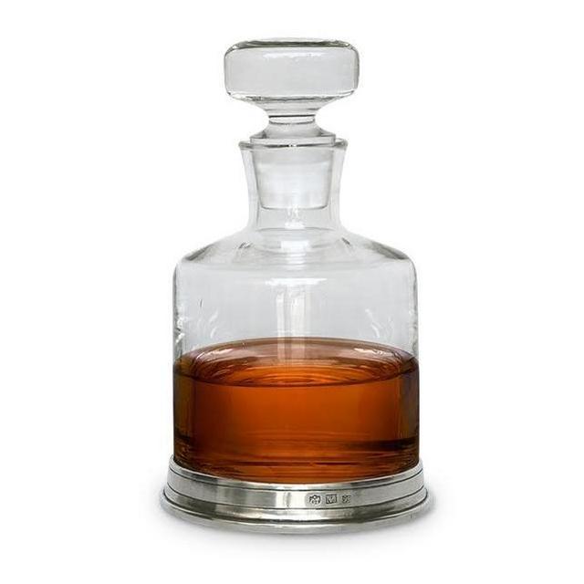Crystal & Pewter Spirits Decanter