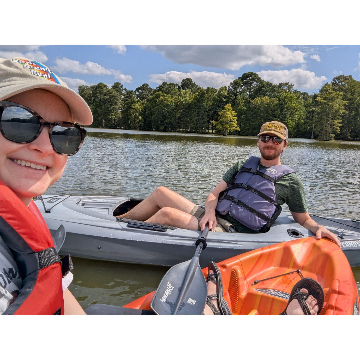 Kayaking on stumpy lake