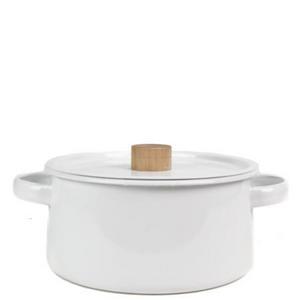 Enamel Pan - with Lid