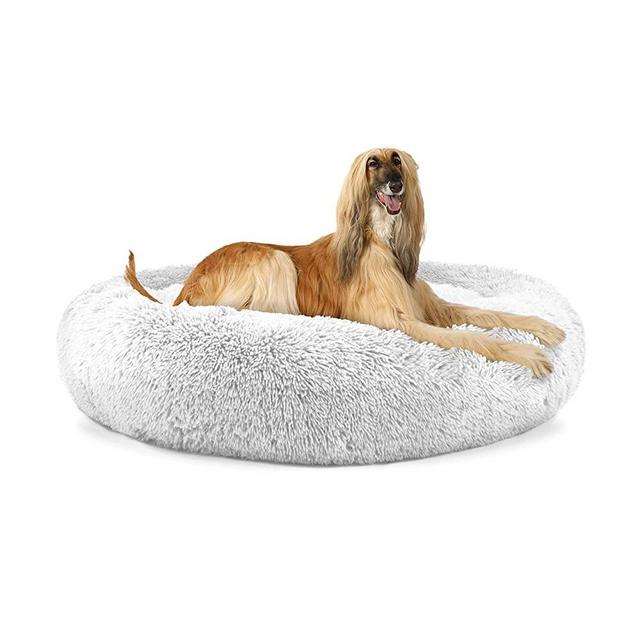 The Dog’s Bed Sound Sleep Original Calming Donut Dog Bed & Cat Bed, Small to XL, Premium Quality Anti-Anxiety Plush Nest Bed Snuggler