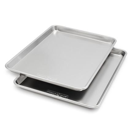 Sur La Table Platinum Professional Half Sheet Pans, 17.25" x 12.25", Set of 2