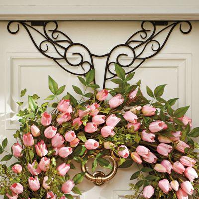 Adjustable Wreath Hanger Warm Gold