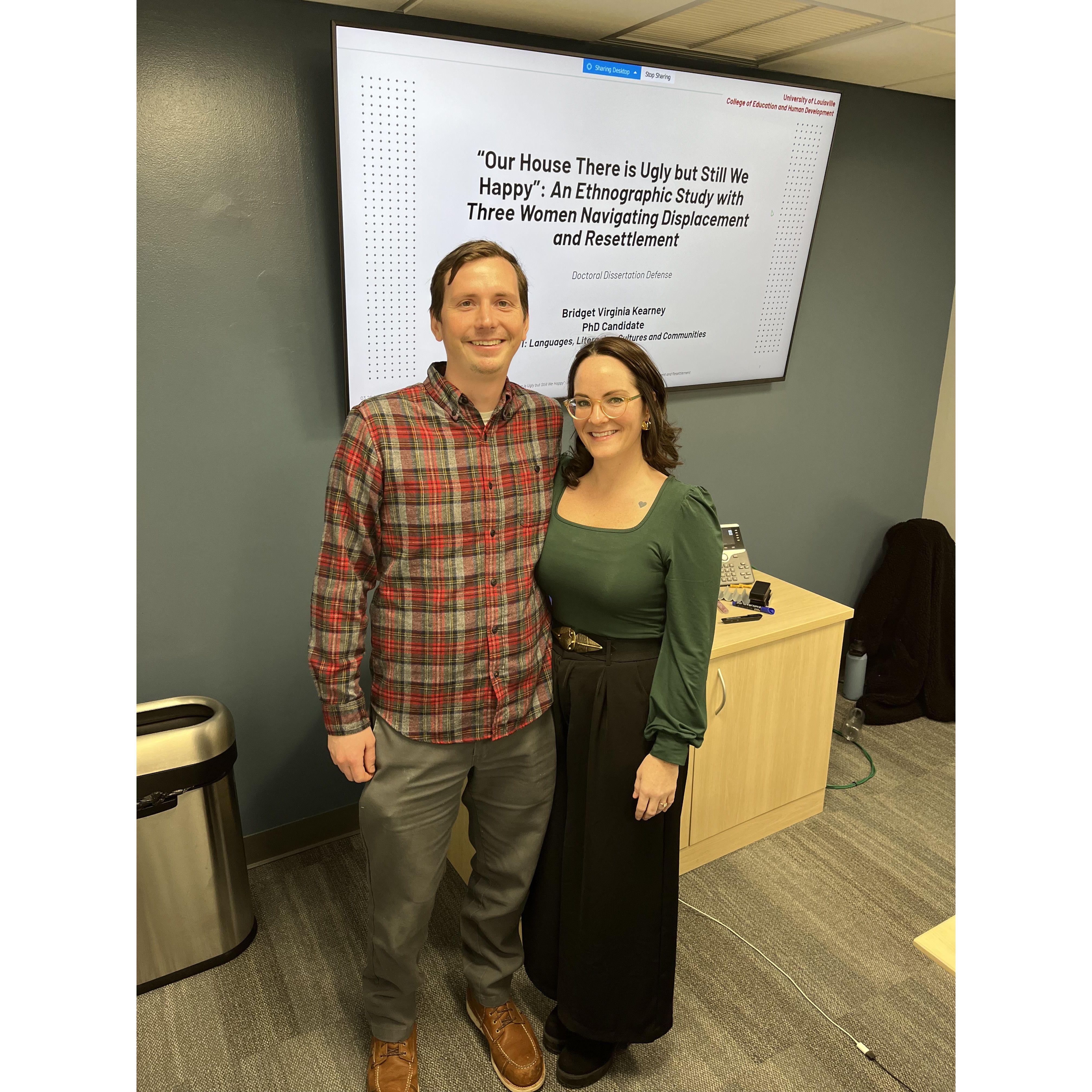 My dissertation defense day!!! Best day ever