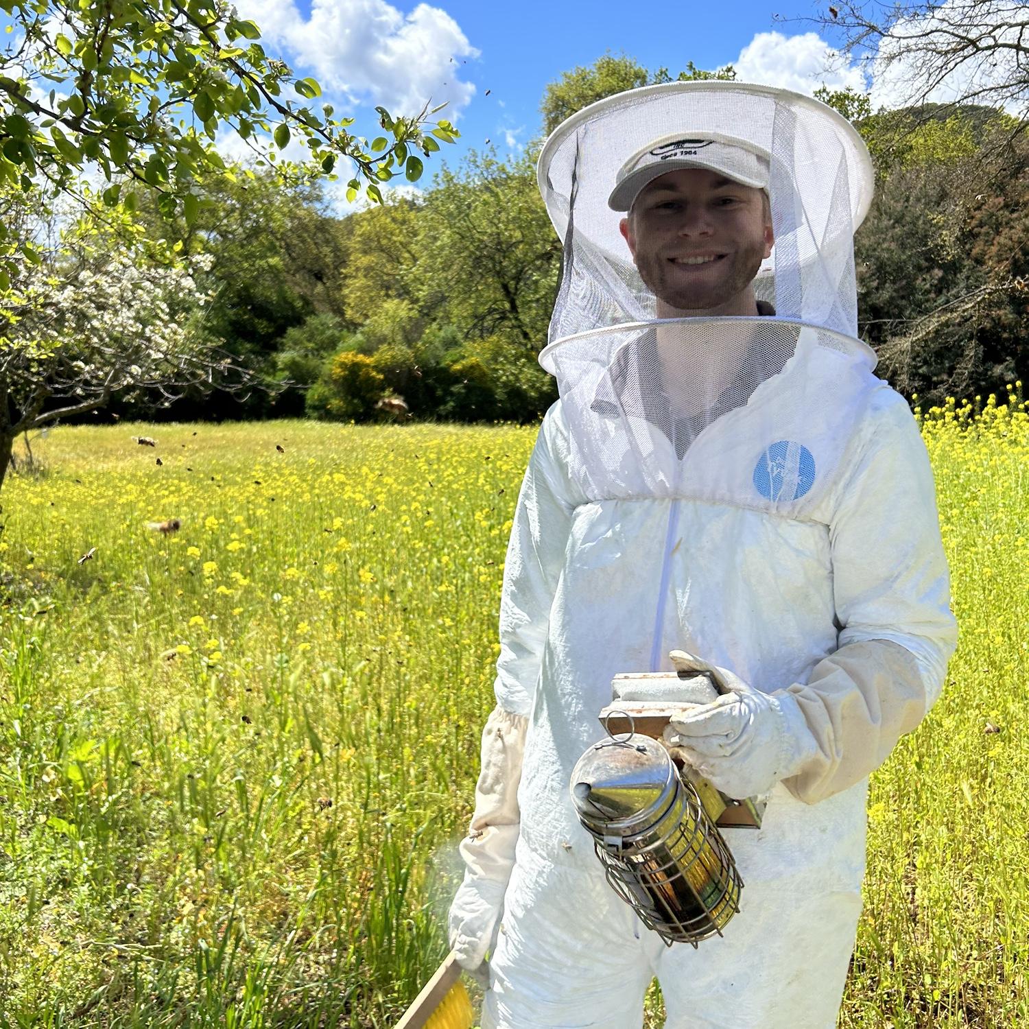 Matthew beekeeping!