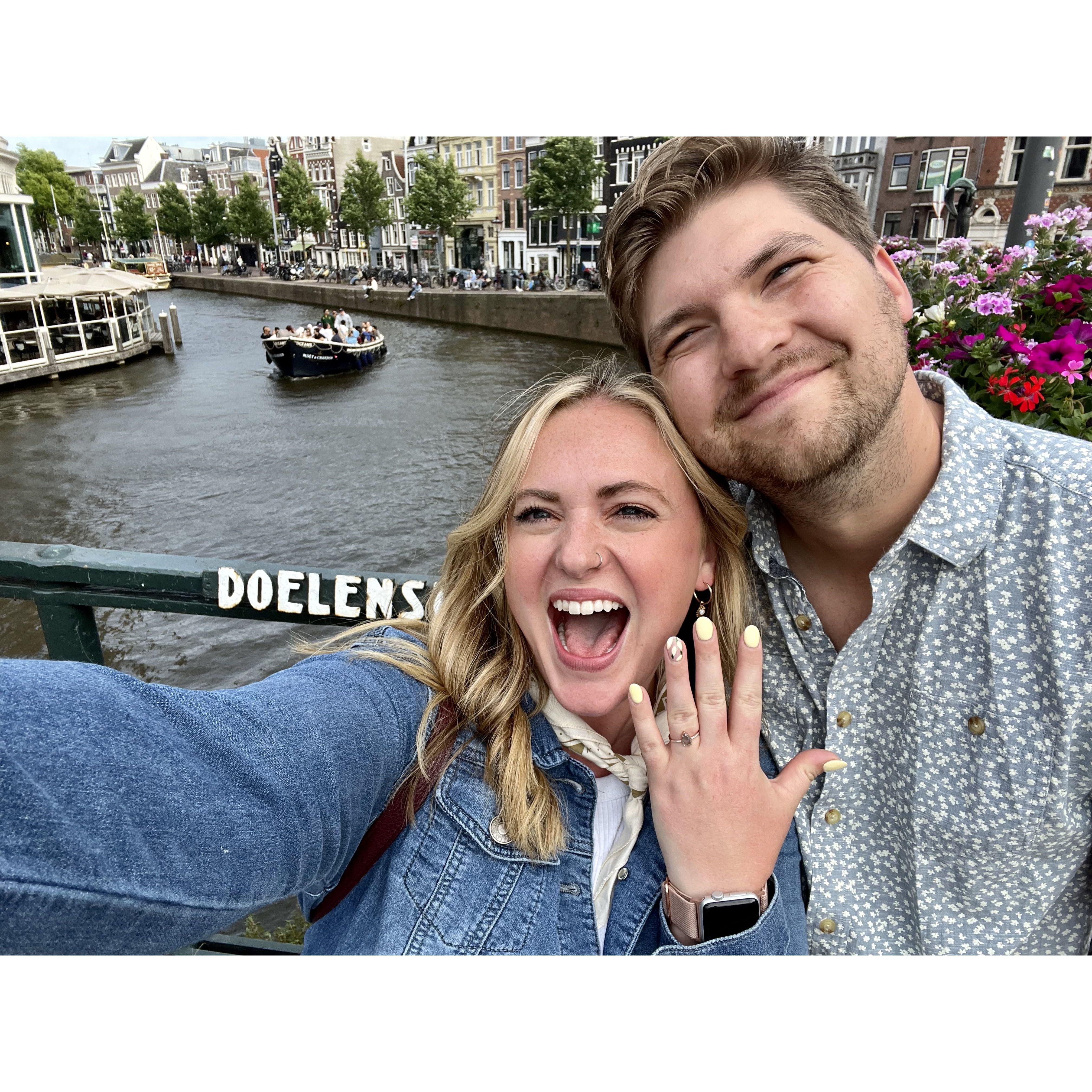 Engaged in Amsterdam 2023