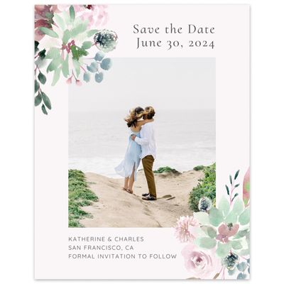 Pink Wedding Digital Save the Date - Cricket Classic