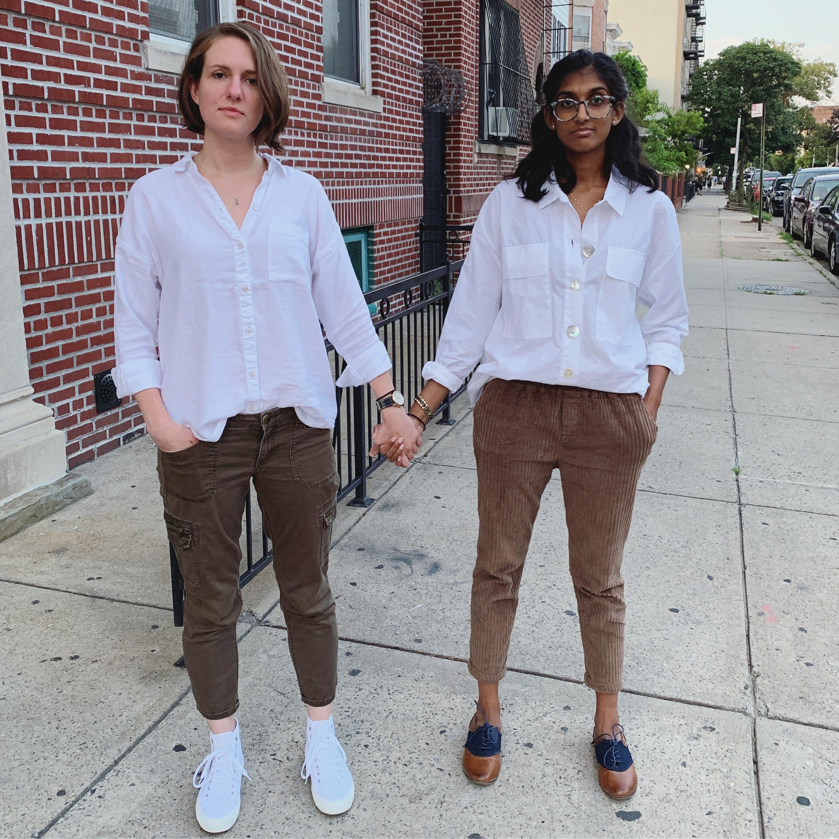 Christie chose this outfit first, for the record