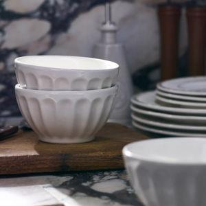 The Latte Stoneware Cereal Bowls, Set of 4: Amelie Edition