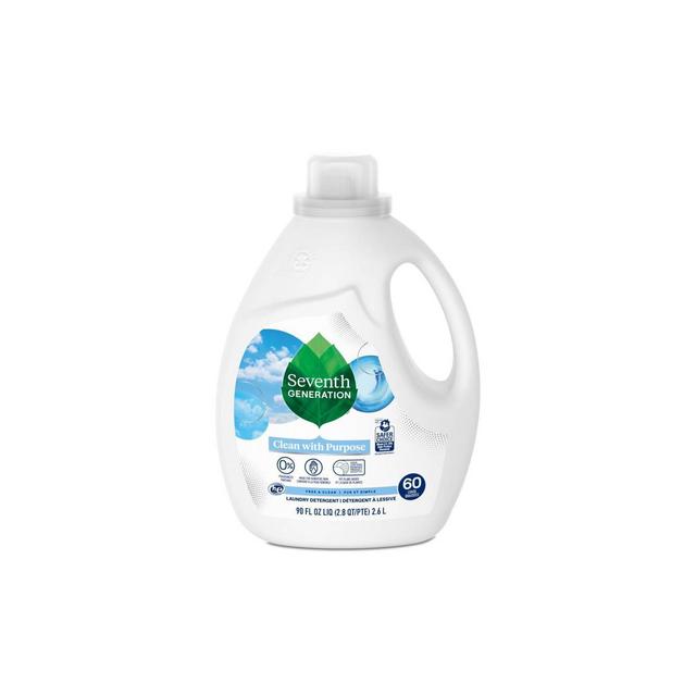 Seventh Generation Liquid Laundry Detergent - Free & Clear - 90 fl oz/60 Loads