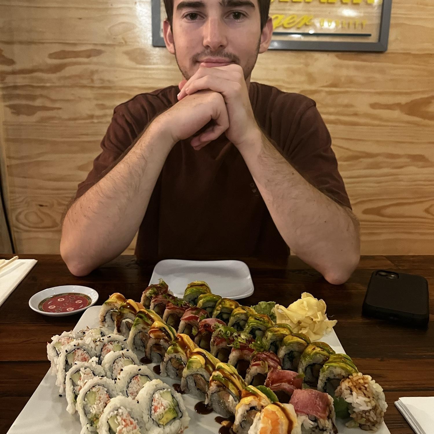 Our favorite date night is when we go to Locals and try all different kinds of Sushi (especially on Mondays)!!