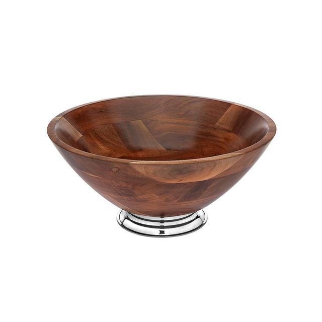 Godinger Wood & Metal Bowl