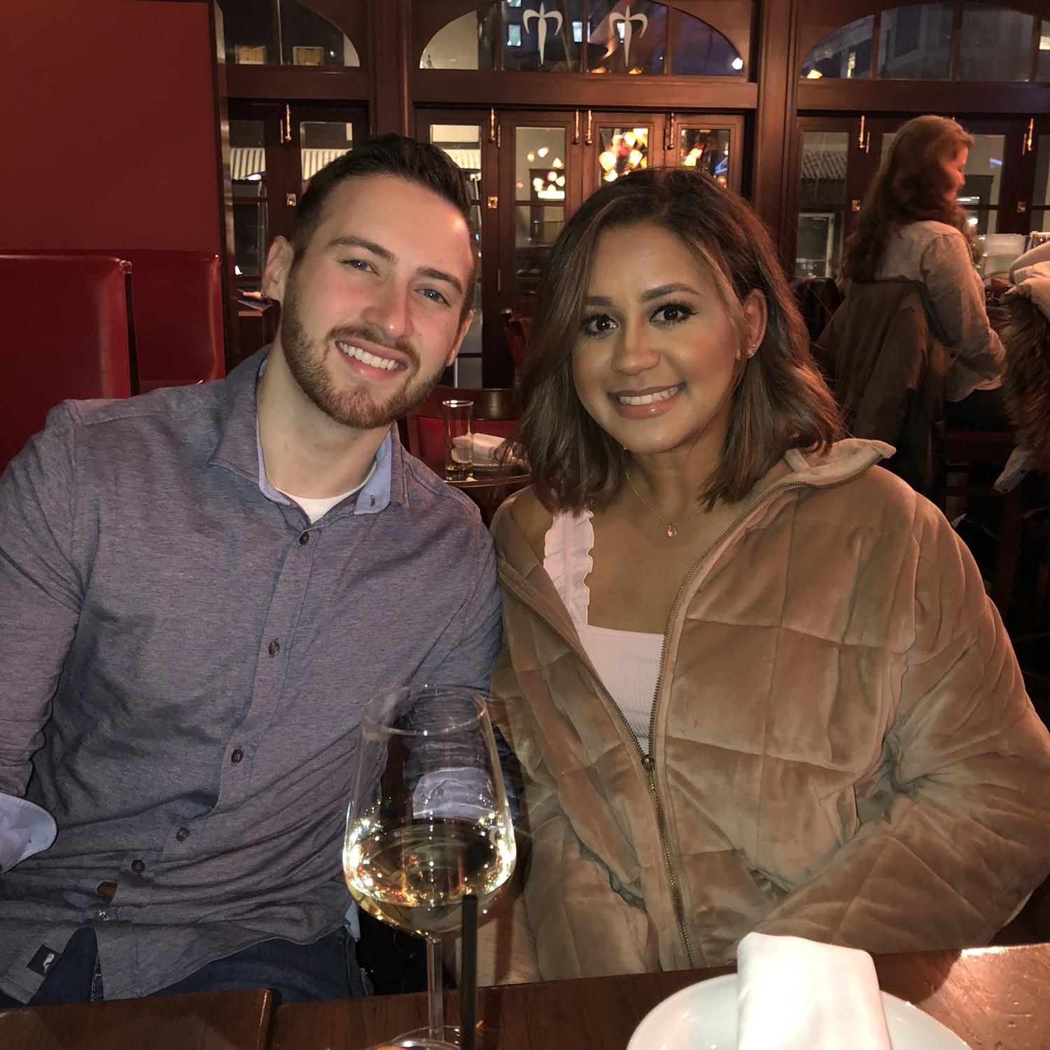 Our first picture together @ teca wc, where rob met some of my family for the first time