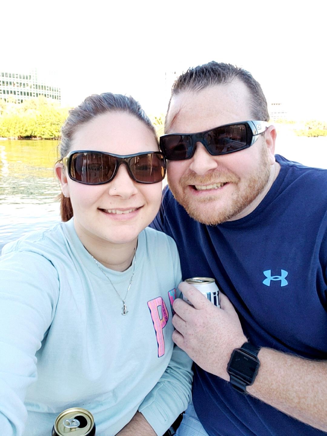 Out on the boat in Tampa!