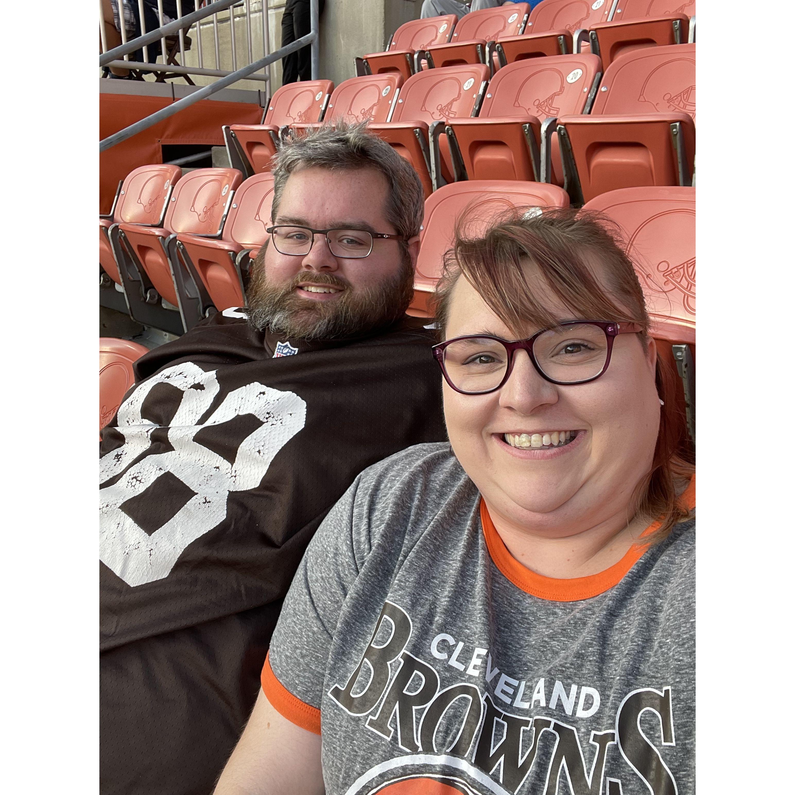 First Browns game together!