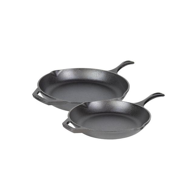 Lodge Cast Iron Chef Collection 2 Piece Skillet Cookware Set
