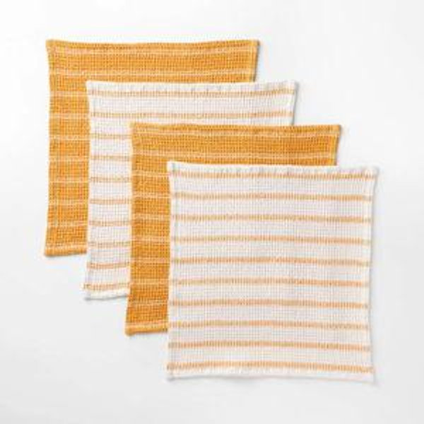 4pk Dish Cloth Set - Figmint™ - Color: Yellow