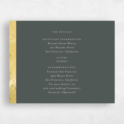 Dark Seaweed, Green Wedding Enclosure - Jules Foil