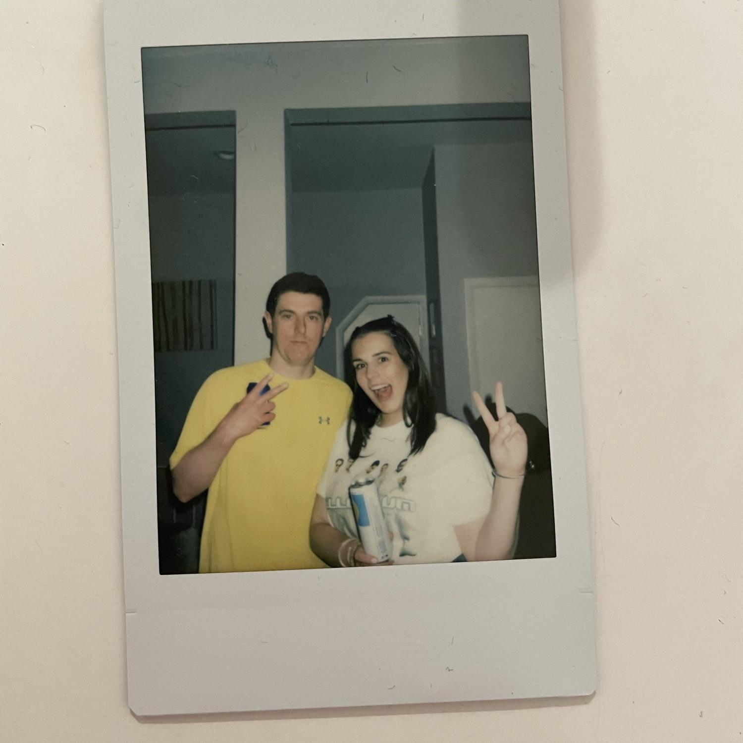 Our first photo together