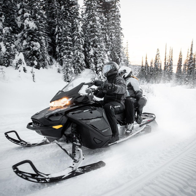 Snowmobiling on Honeymoon 🤍
