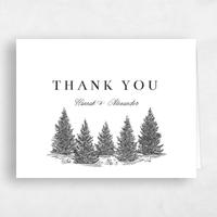 White Wedding Thank You - Auburn Landscape