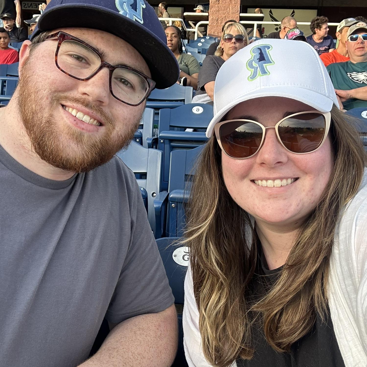 Watching our favorite local baseball team, the Wilmington Blue Rocks