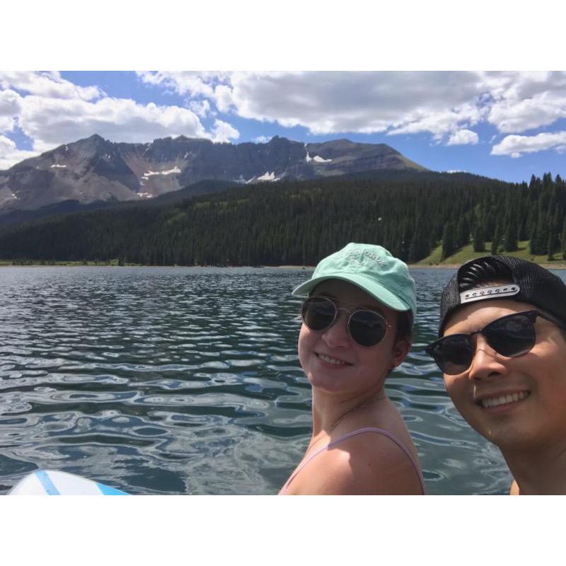 A couple of minutes before we got engaged! In Telluride, Colorado.