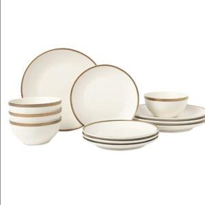 12 Piece Stoneware Dinner (Single) Set