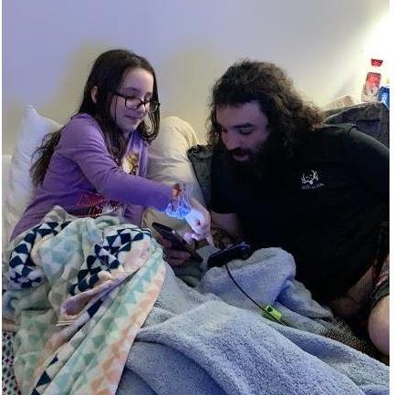 He so very quickly became Uncle Dougy to Makaylah.