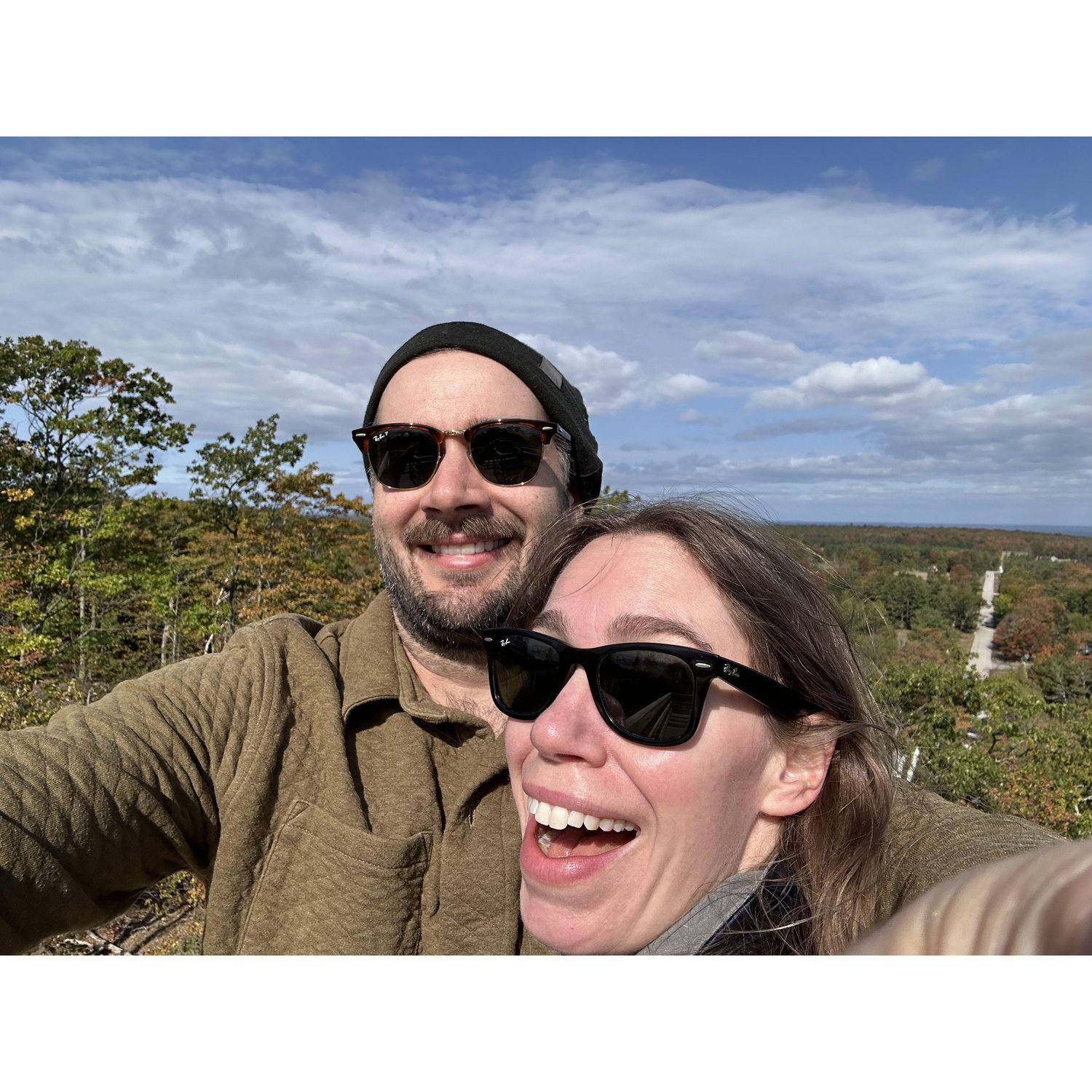 On top of the look out tower on Washington Island (Door County). 2024