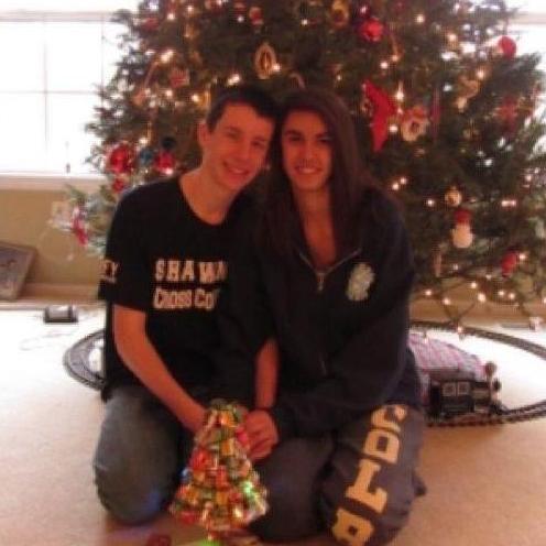 First Christmas dating, where Louis made Colby a Christmas tree out of chocolates and gave it to her under the Muller's Christmas tree!