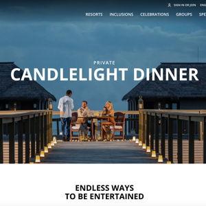 Private Beach Dinner on Honeymoon