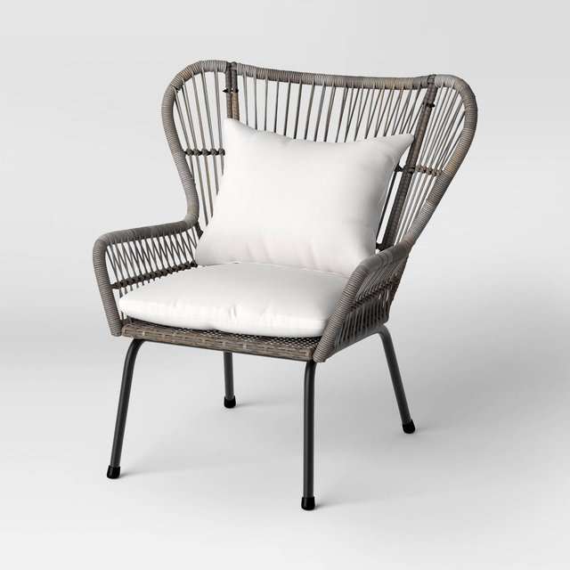 Latigo 2pk Patio Club Chairs Gray - Threshold™