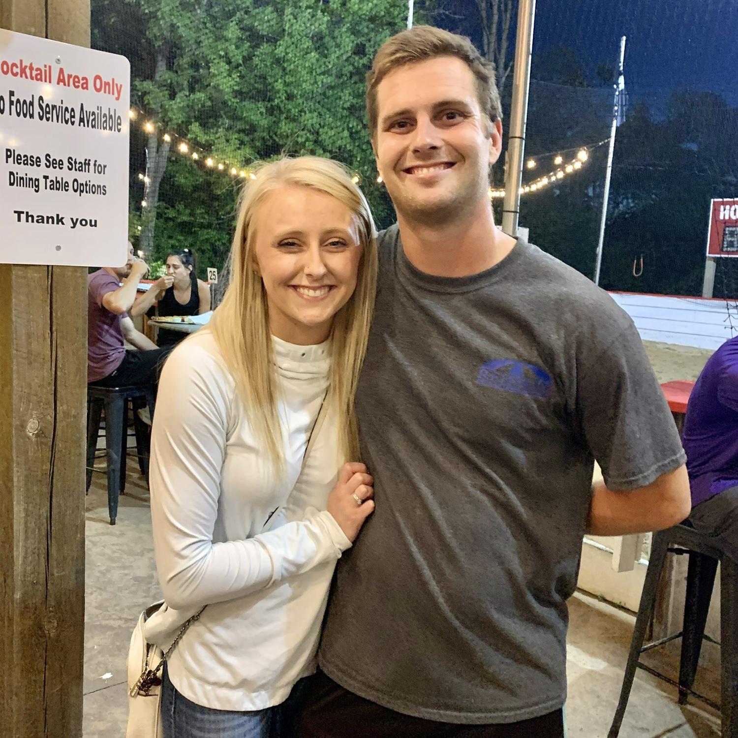 One of our first dates!
2020- Randy played volleyball and Kassie often was his biggest fan watching!