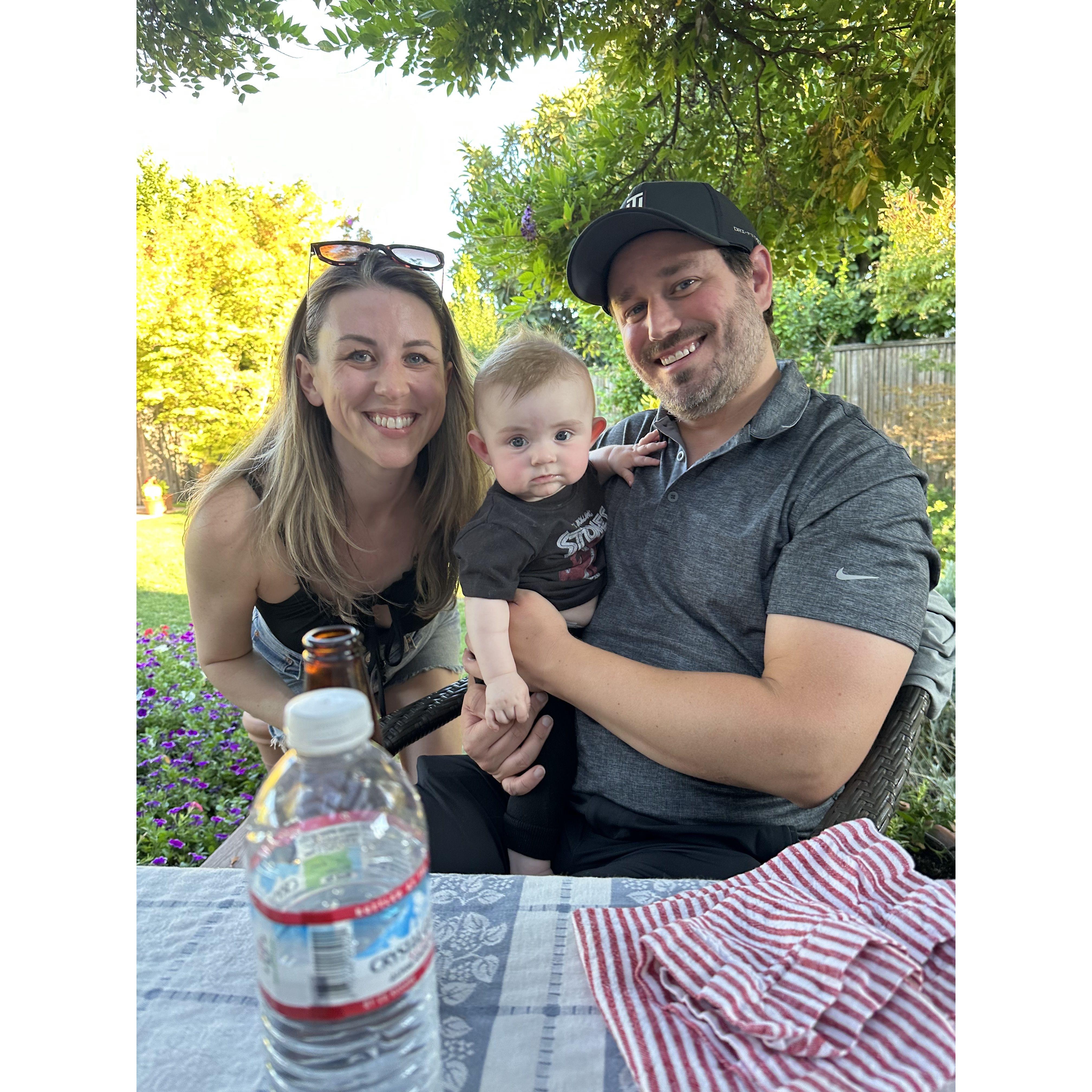 With our niece, Sloane!