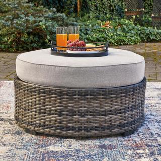 Harbor Court Ottoman with Cushion