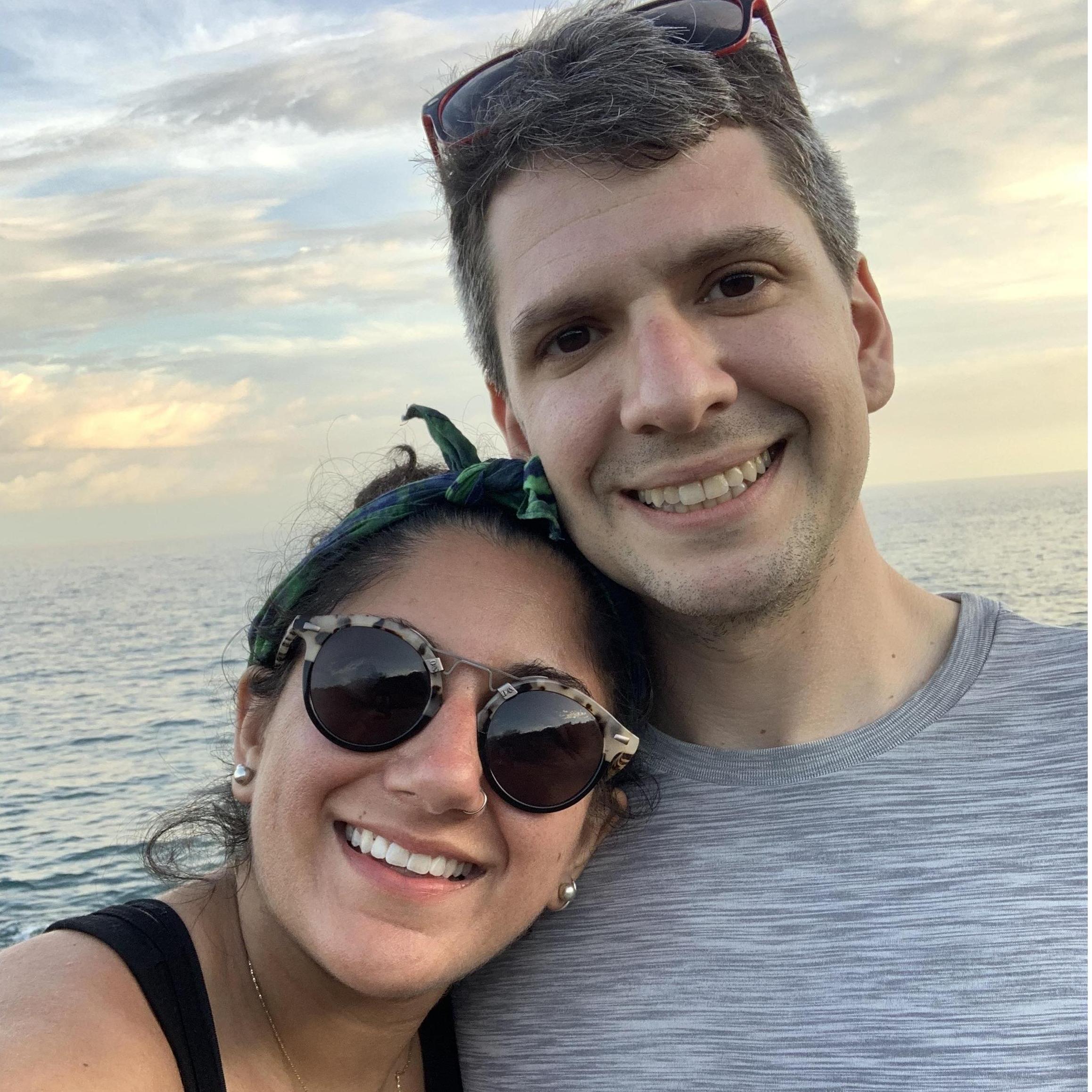 The day we got engaged in Costa Rica. After a grueling hike and being chased by monkeys.