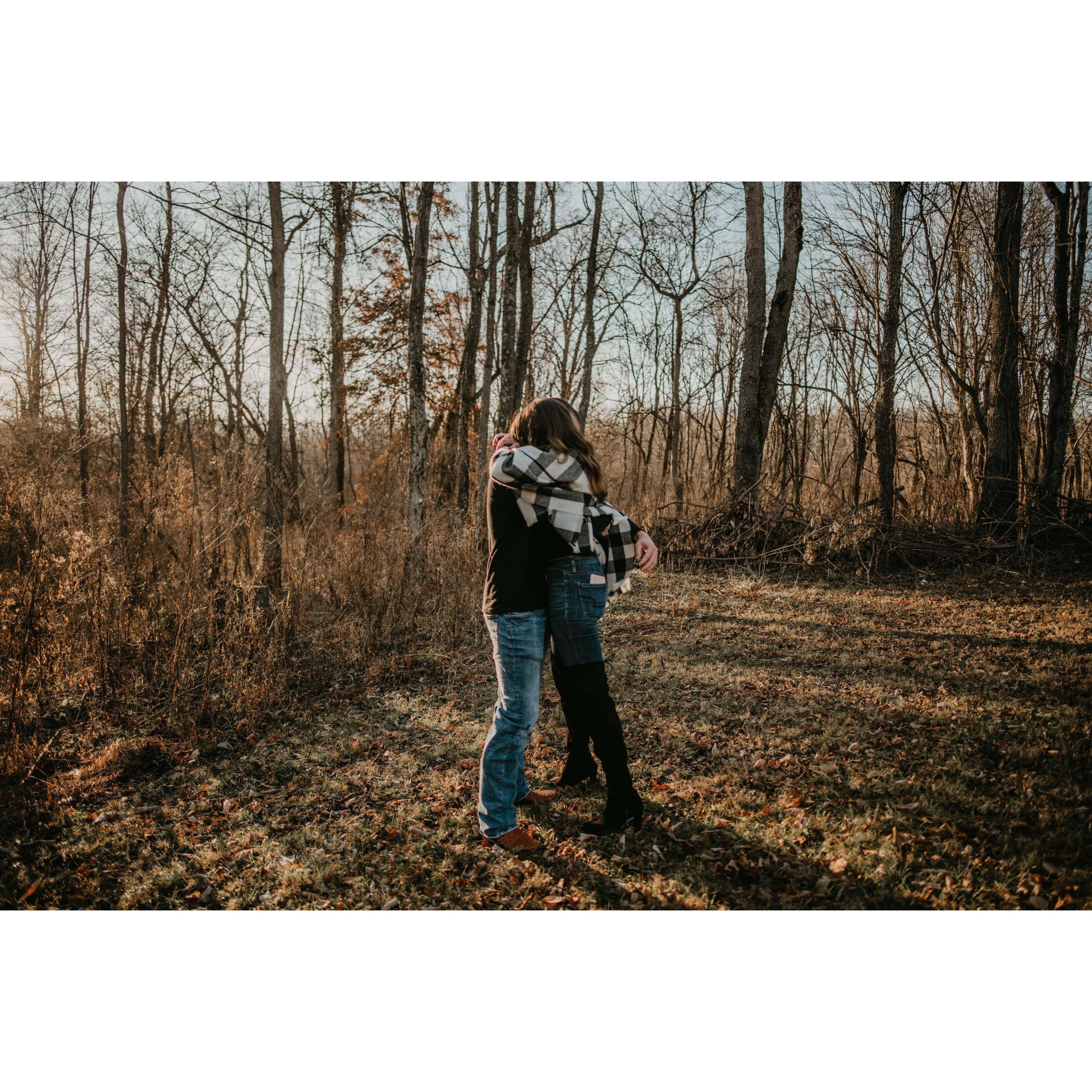 She said "yes" followed by many tears.