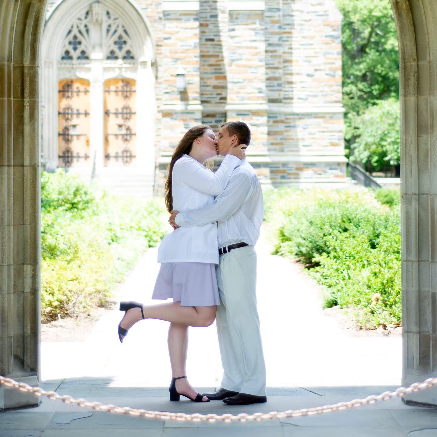 Yuriy celebrated with Sarah during her White Coat Ceremony.

Durham, NC 2019