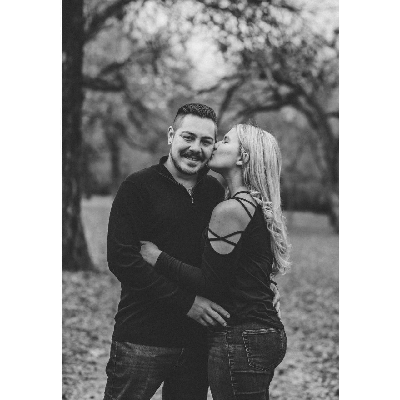 Engagement Photo Session at Trinity Park Fort Worth TX.