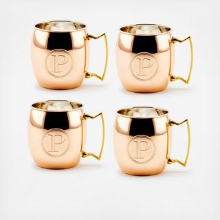 Monogram Moscow Mule Mug, Set of 4