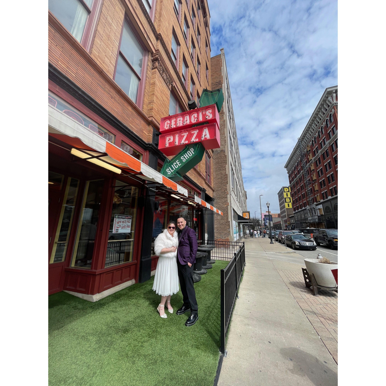 We went to Geraci's for pizza afterwards. Megan has fond memories of it from childhood.
