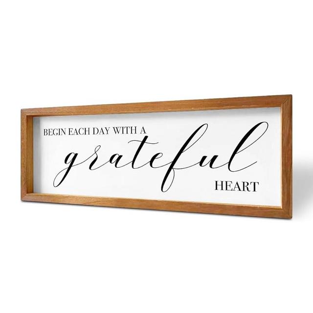 Inspirational Quotes Motivational Rustic Country Affirmations Decorative Wooden Framed Sign Encouragement Farmhouse Hanging Wall Decor Home Office Living Room Bedroom Bathroom Hallway Decoration