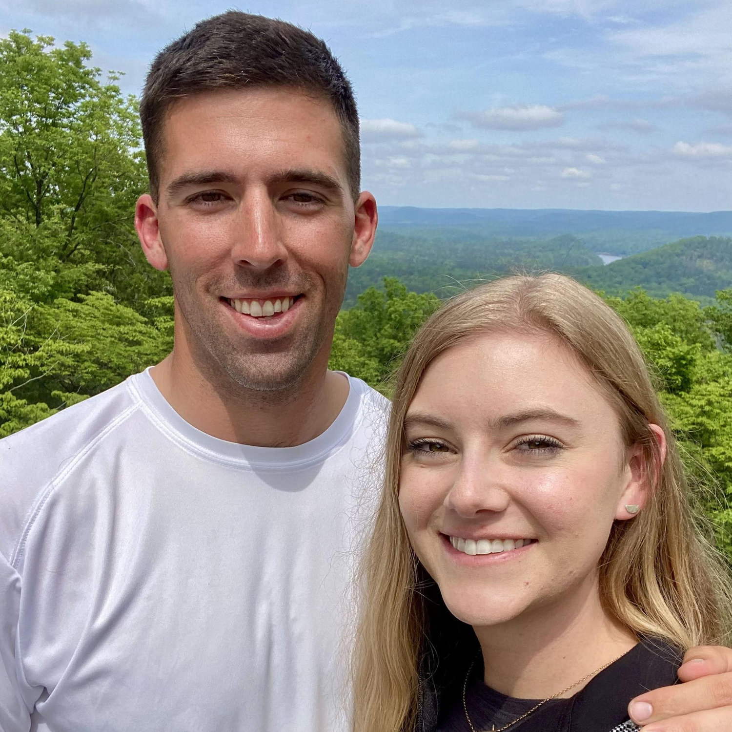 Our first hike together at Morrow Mountain