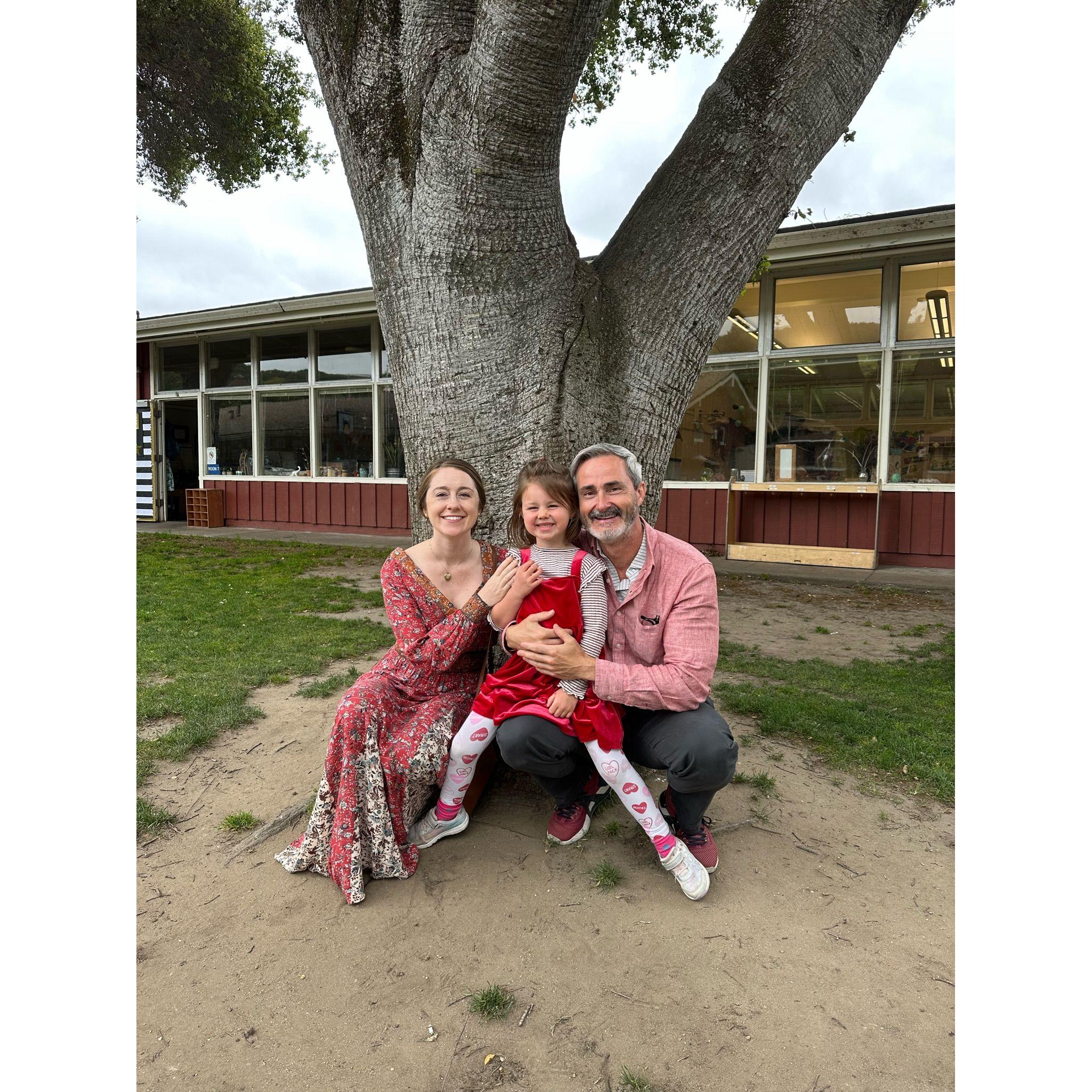 On Lillian's last day of preschool!