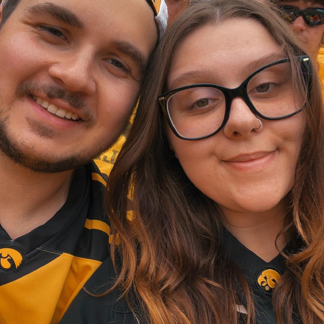First Iowa football game together!