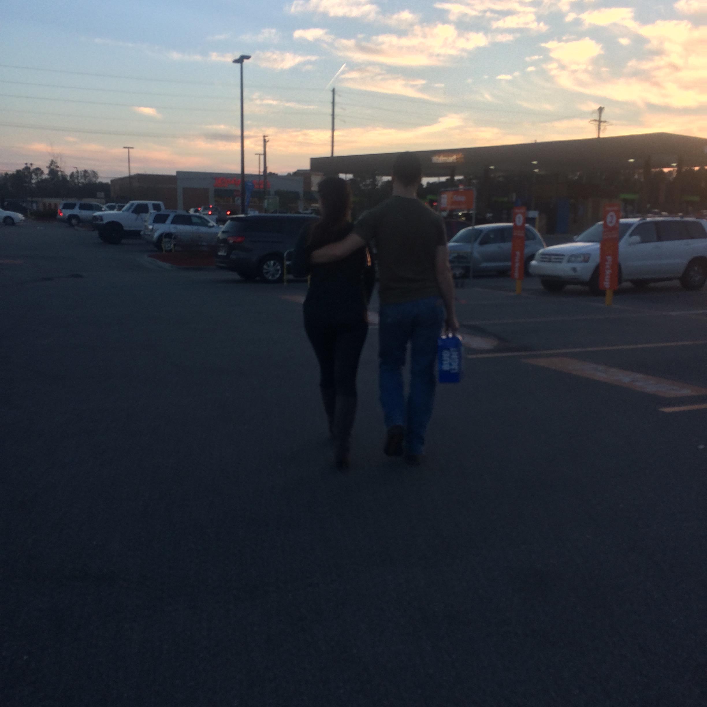 A sweet picture snapped by a friend when we were unaware, but a perfect capture of us in daily life. Dilly dilly