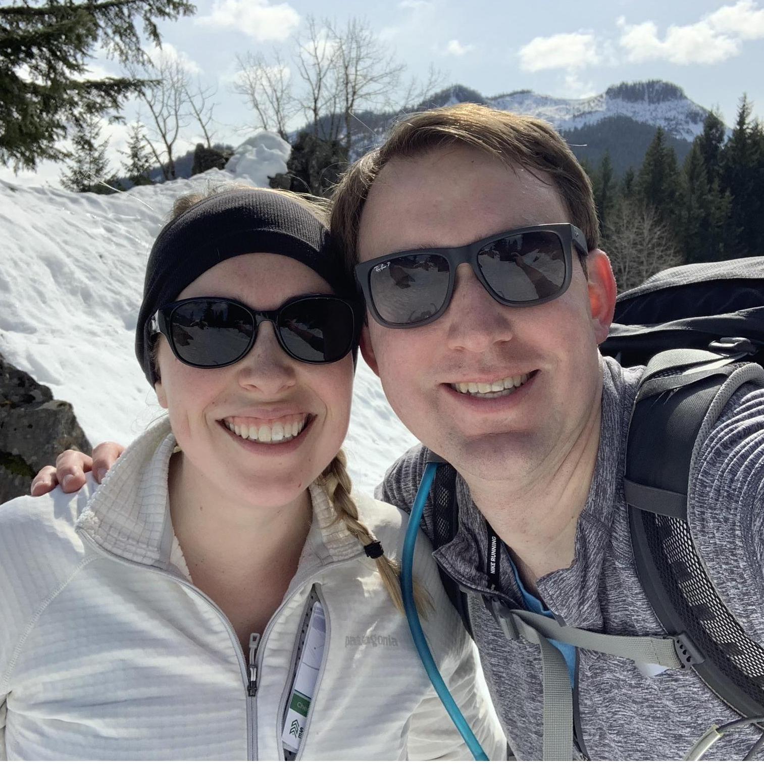David's first (and only) time cross country skiing