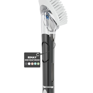 RIMAY Soap Dispensing Dish Brush, Dish Scrubber with Soap Dispenser, Dish Soap Brush, Dish Wand with Soap Dispenser Kitchen Brush for Dishes, Pans, Sink, Pots