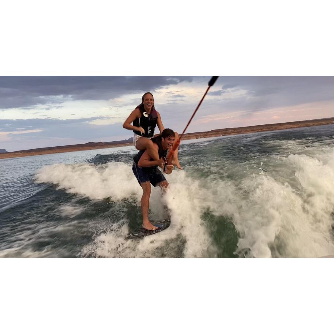 Lake Powell baby. Right around the time we knew we were very in love with eachother!